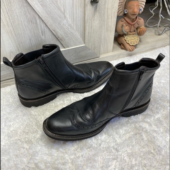 ECCO Chukka Boot Black Cow Leather EU 45 US 11-11.5 - Picture 6 of 15